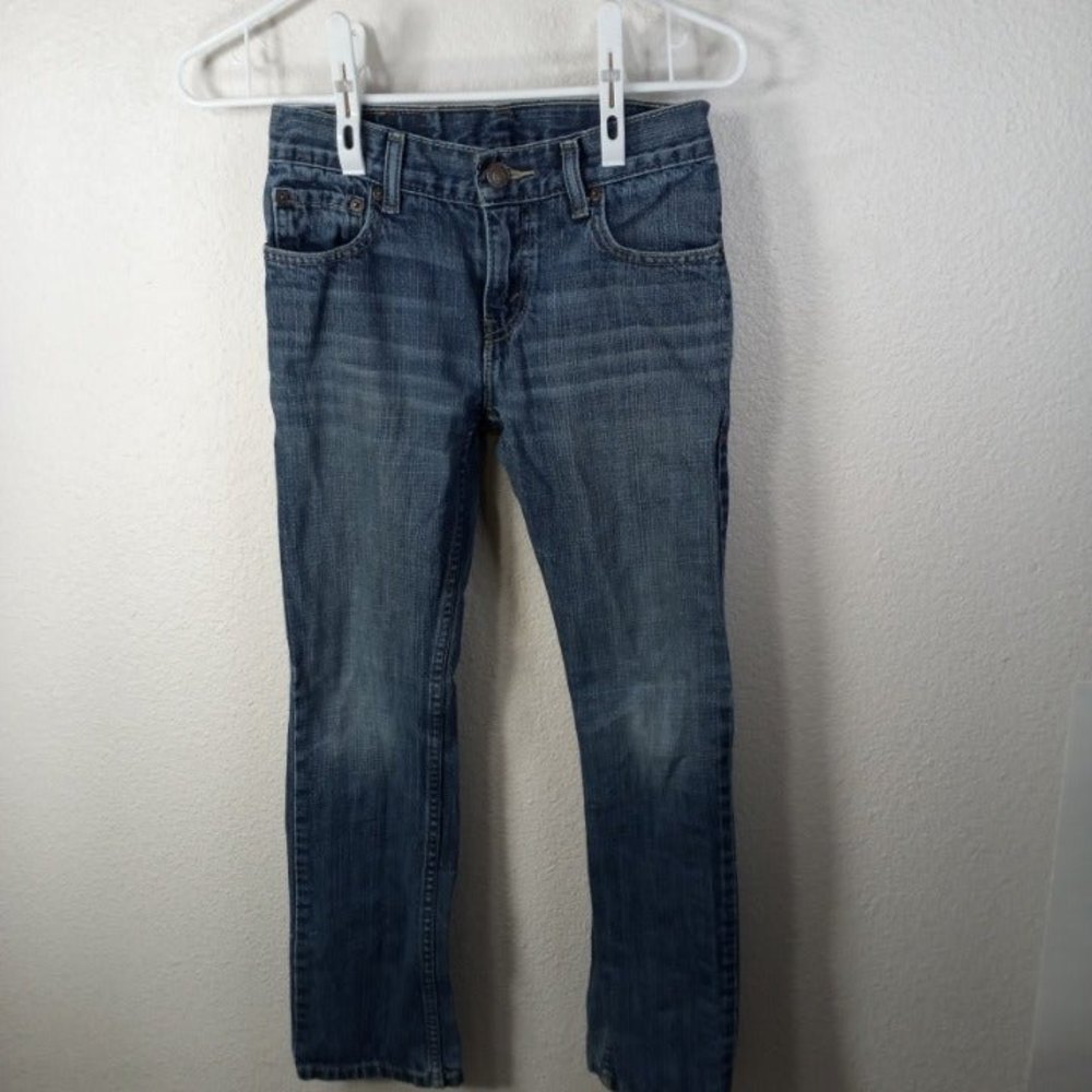 Boy's Levi 511 Skinny Jeans Size 10 Reg Blue Distresses Denim